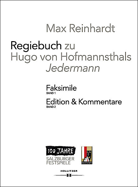 Cover Regiebuch zu Hugo von Hofmannsthals „Jedermann“