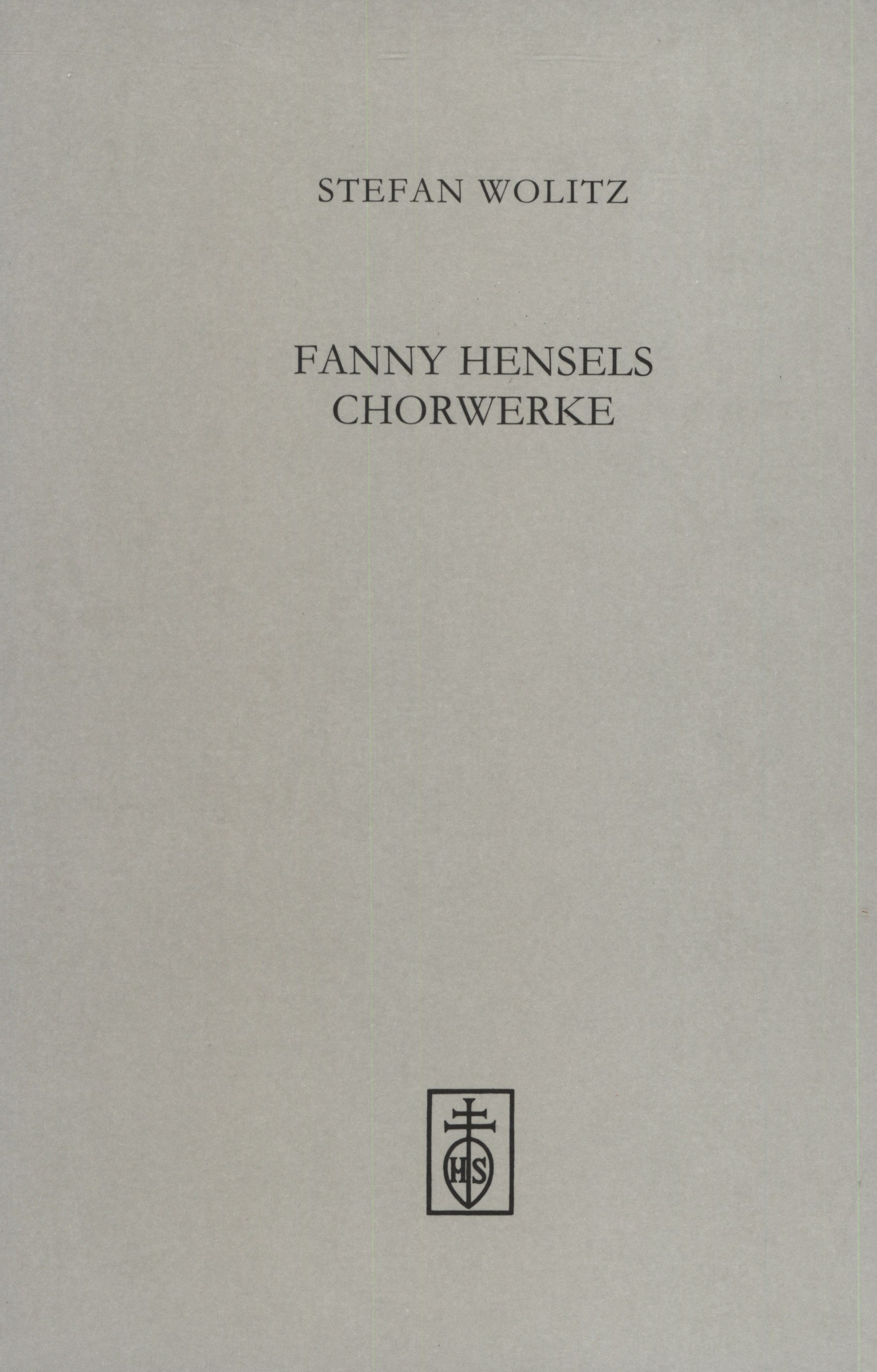 Cover Fanny Hensels Chorwerke