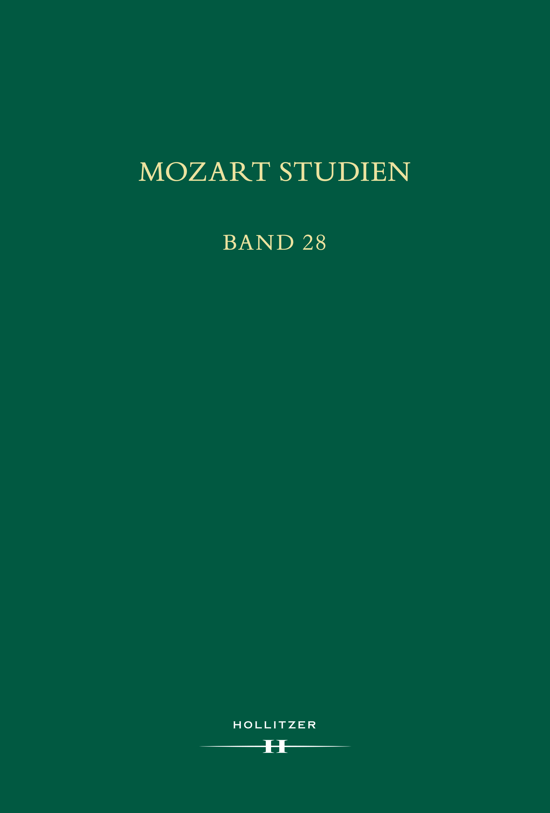 Cover Mozart Studien Band 28