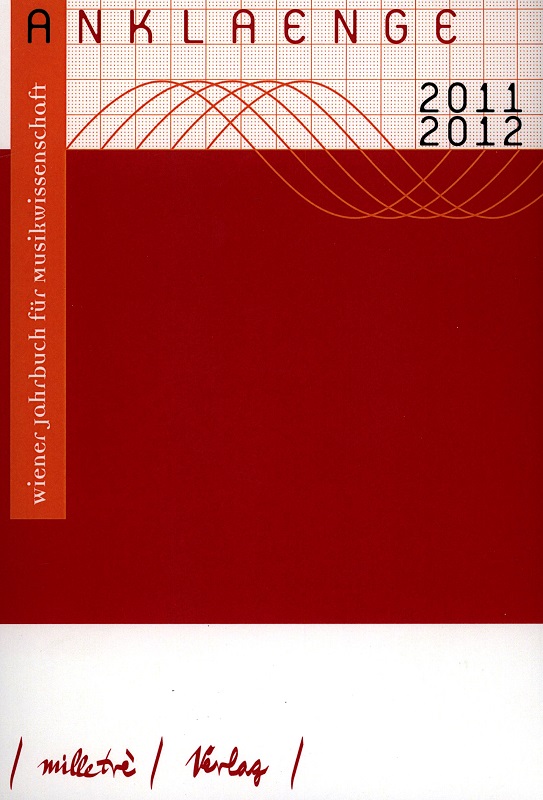 Cover ANKLAENGE 2011/2012
