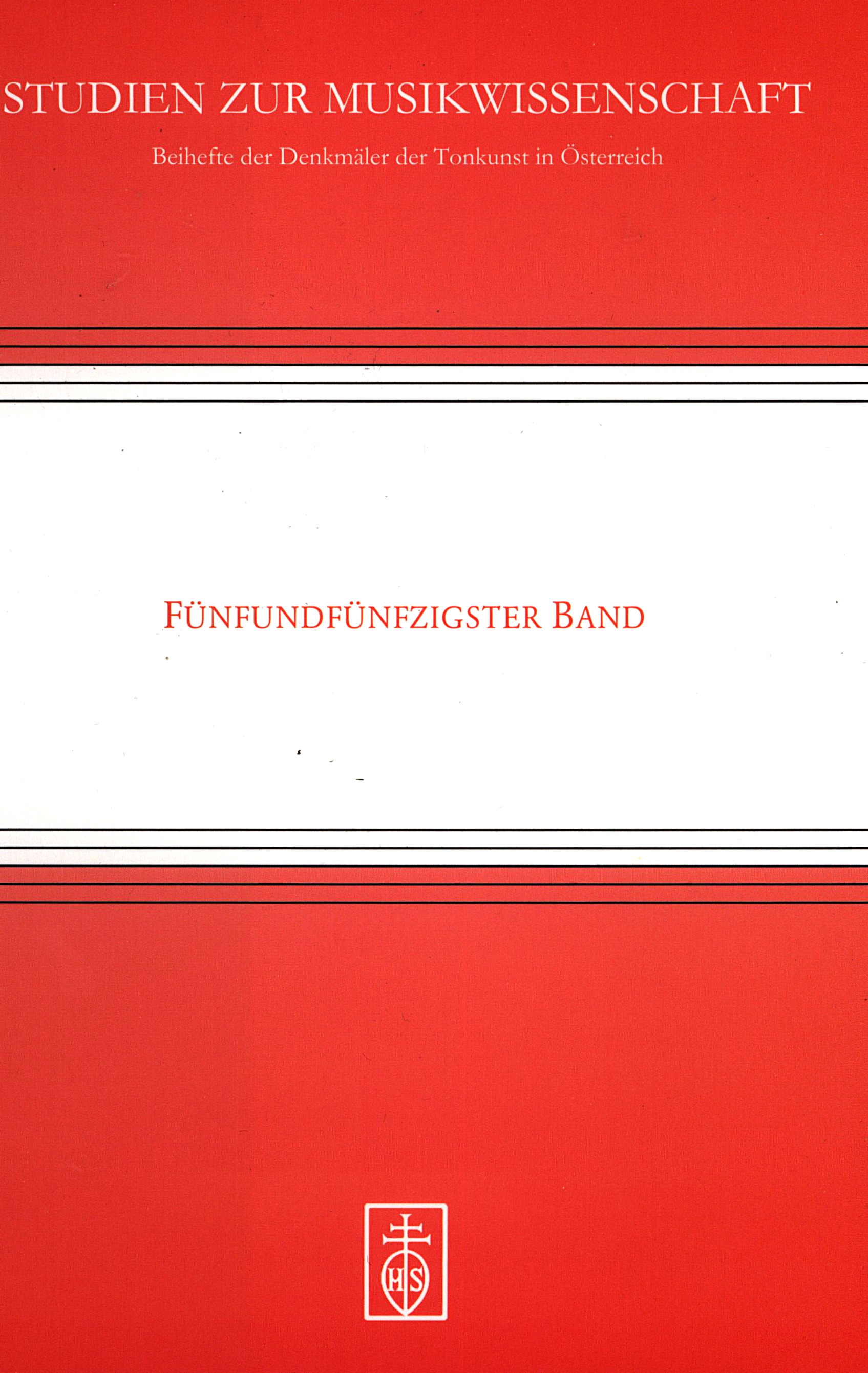 Cover Studien zur Musikwissenschaft - Beihefte der Denkmäler der Tonkunst in Österreich. Band 55