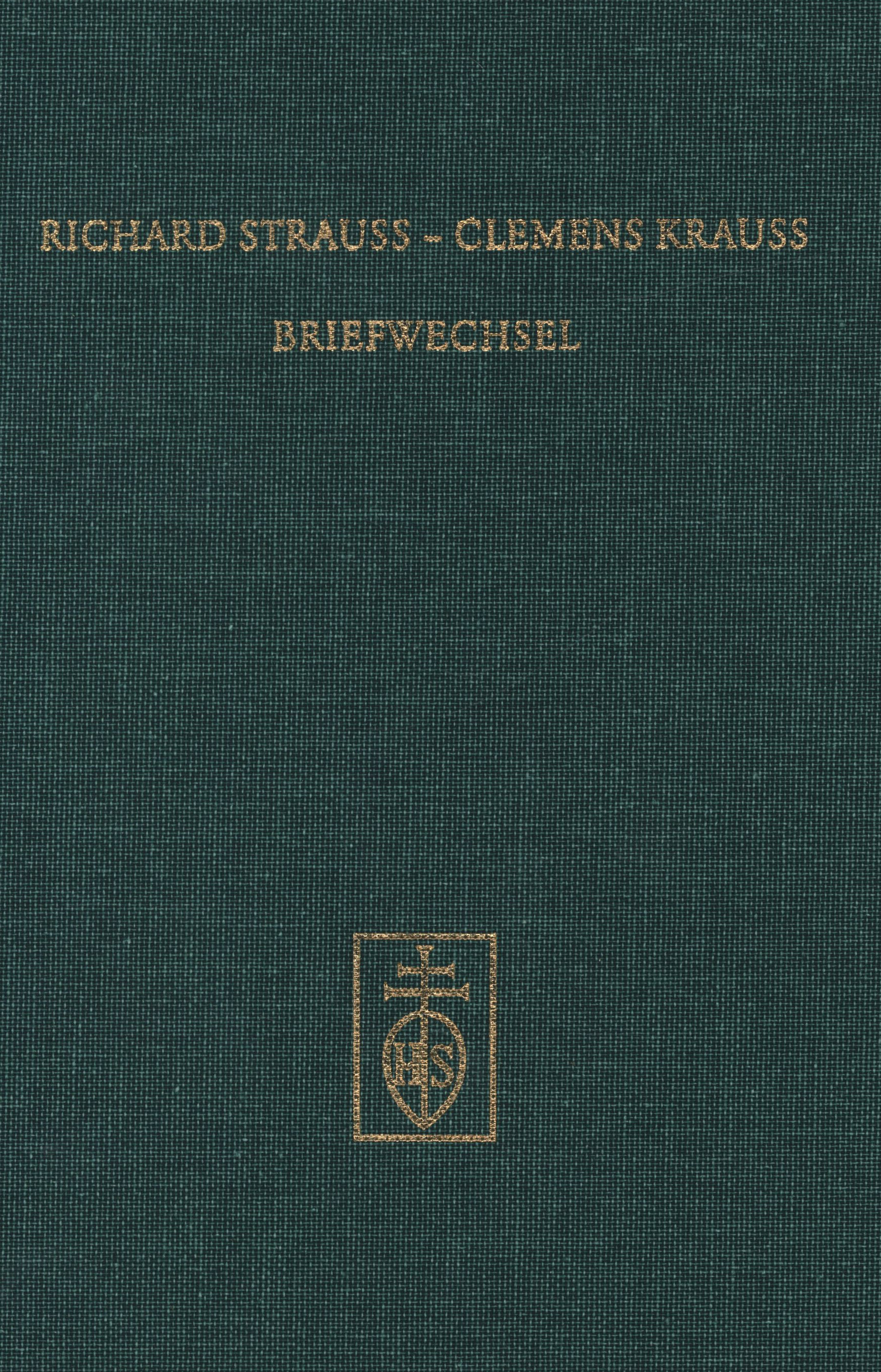 Cover Richard Strauss - Clemens Krauss Briefwechsel