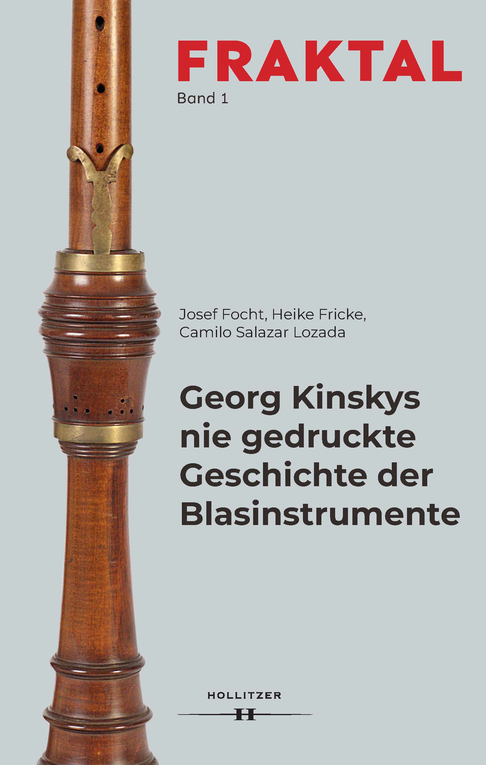 Cover Georg Kinskys nie gedruckte Geschichte der Blasinstrumente