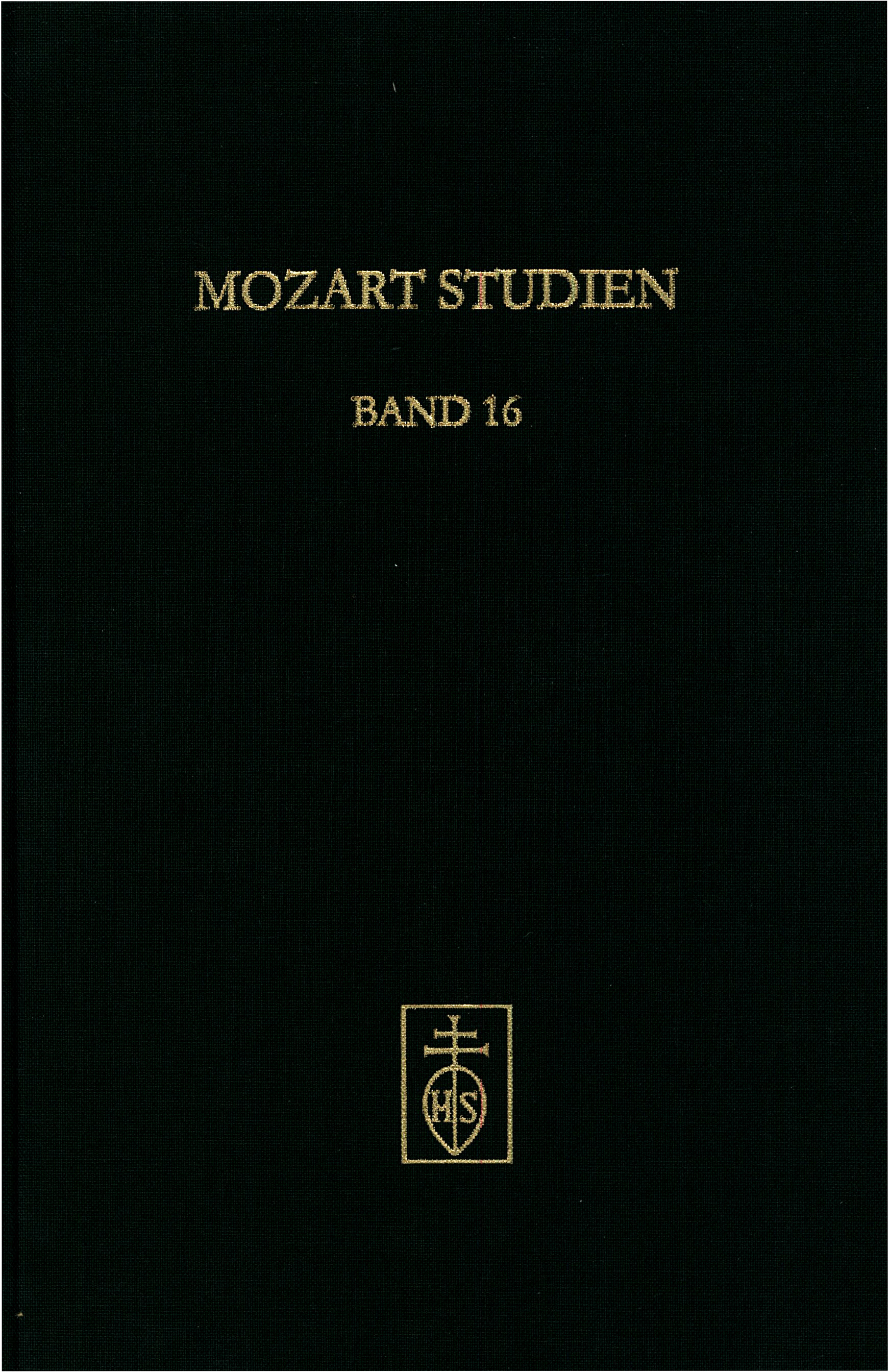 Cover Mozart Studien Band 16