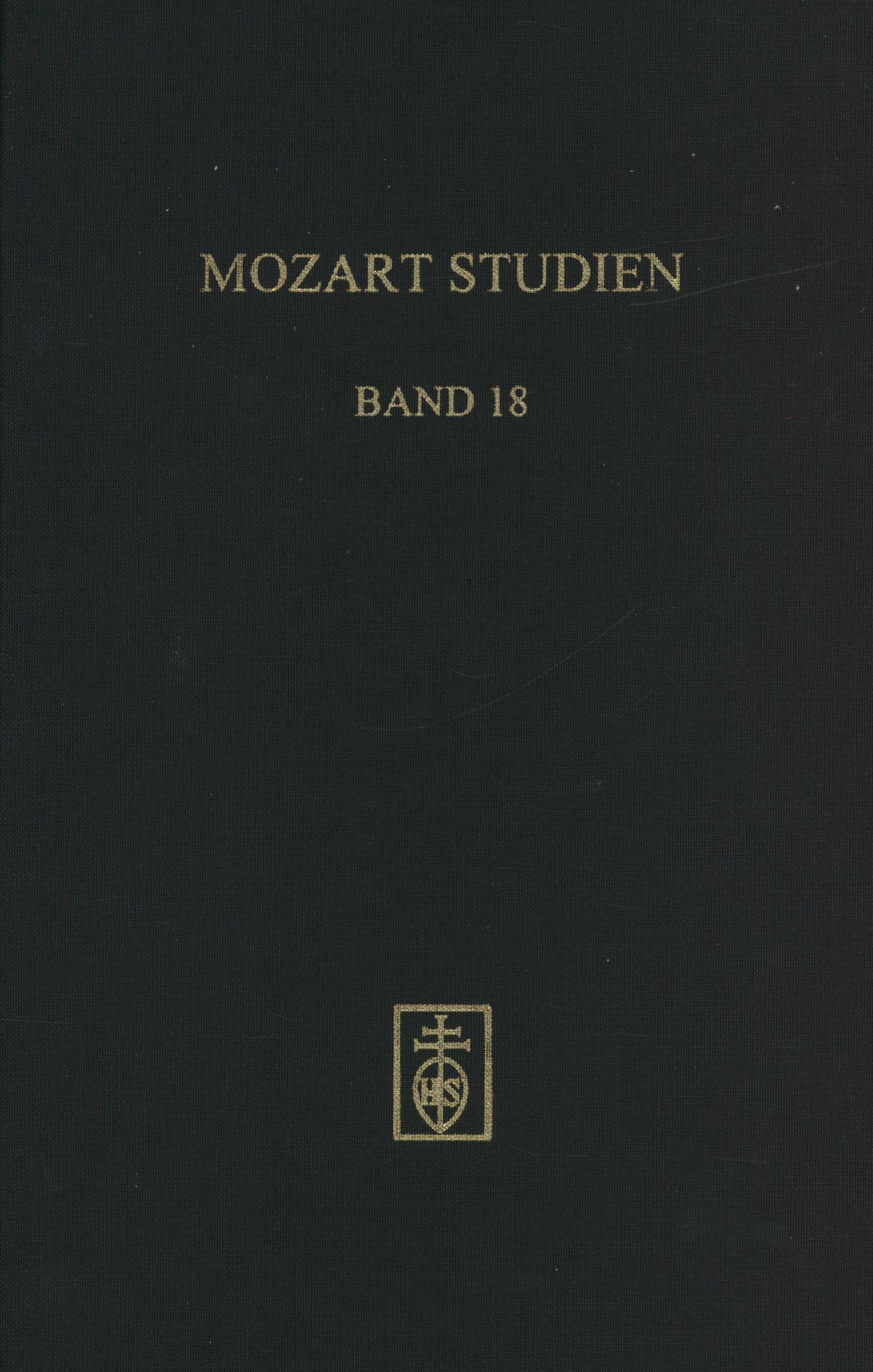 Cover Mozart Studien Band 18