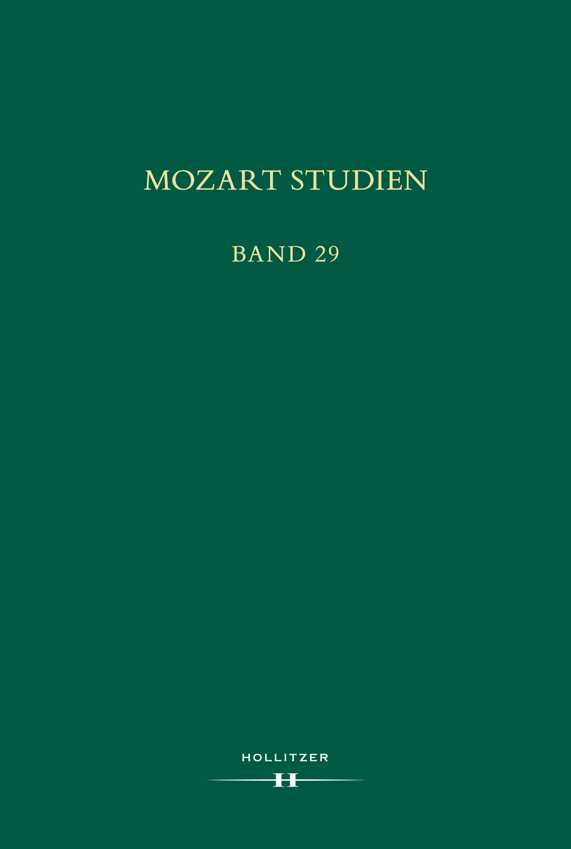 Cover Mozart Studien Band 29