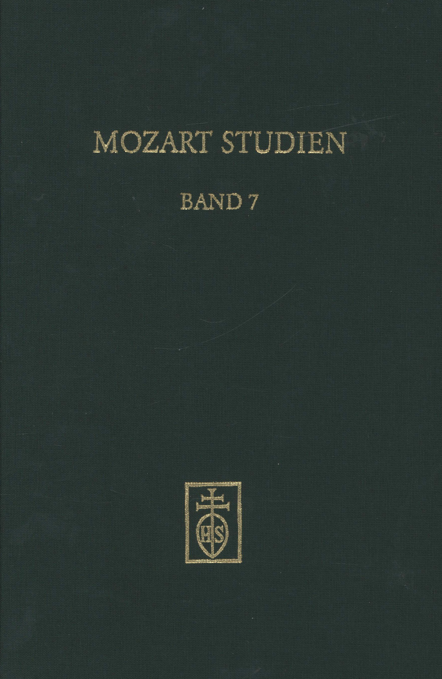 Cover Mozart Studien Band 7