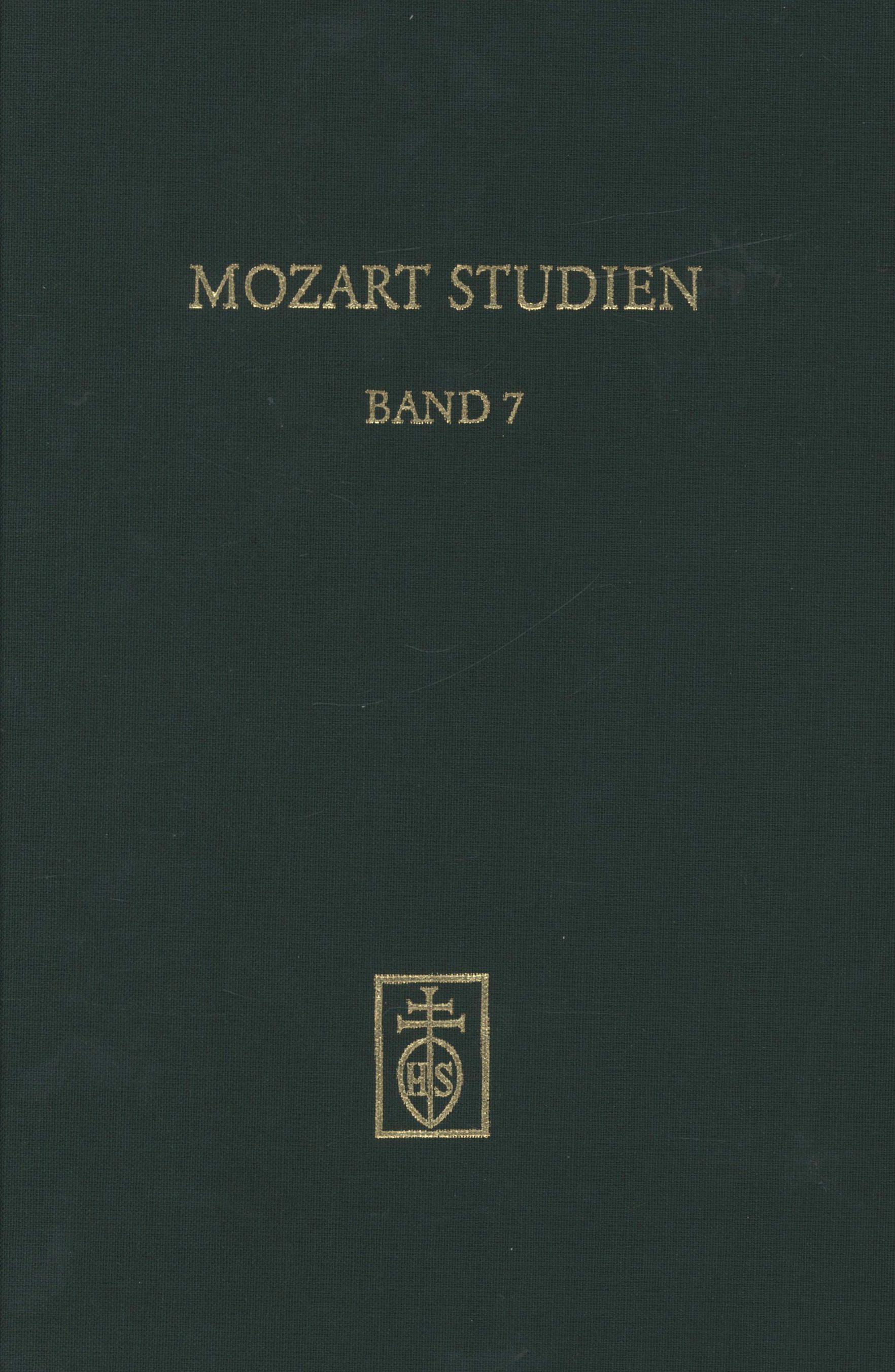 Cover Mozart Studien Band 7