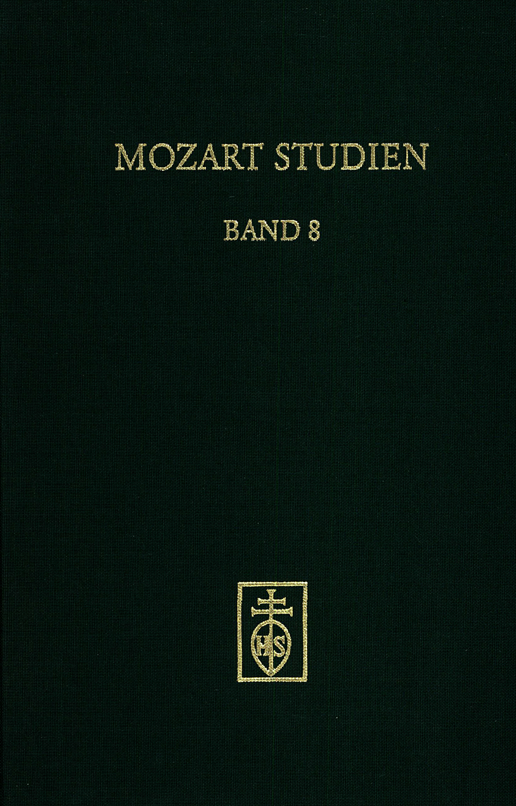 Cover Mozart Studien Band 8