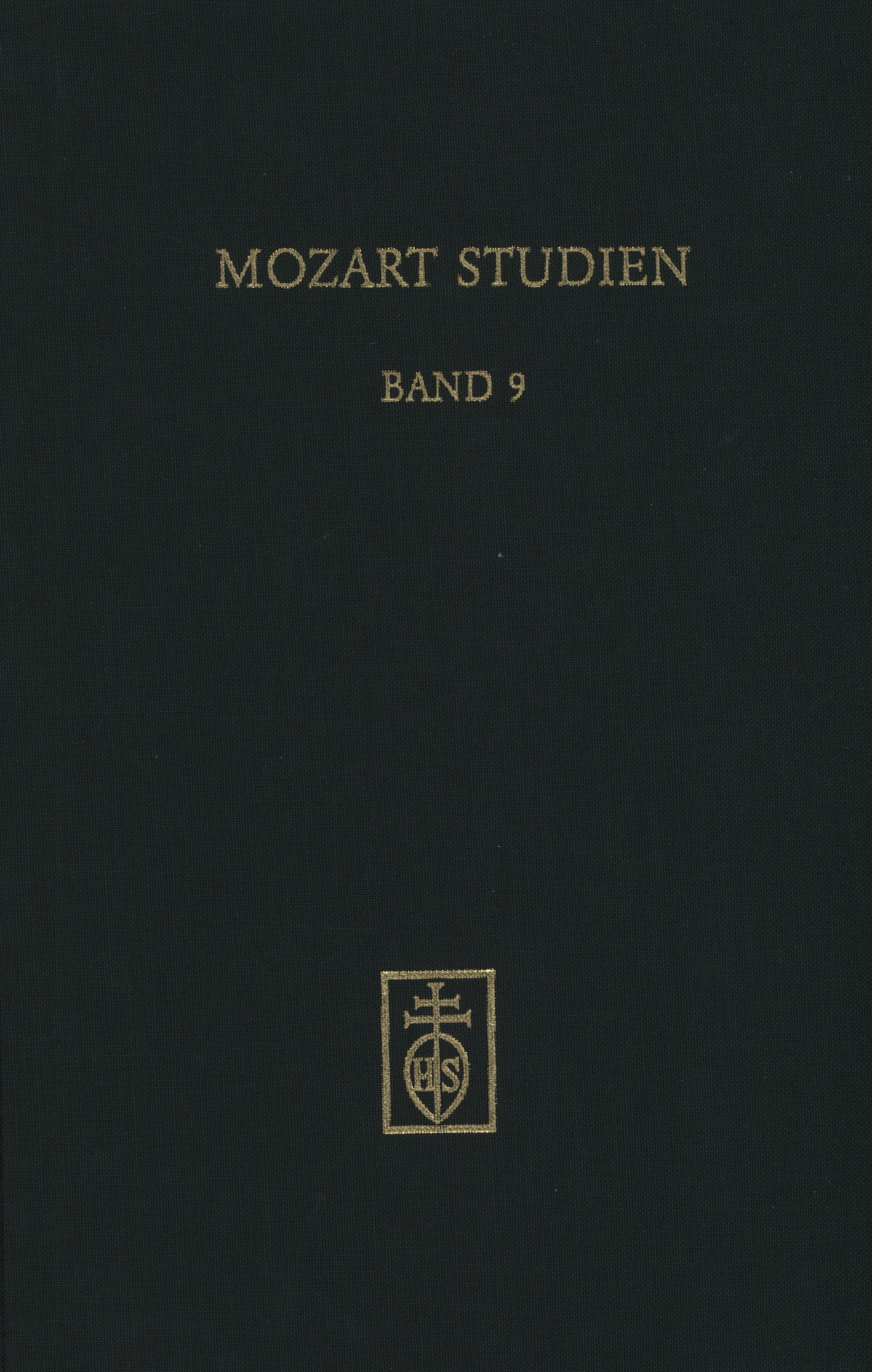 Cover Mozart Studien Band 9