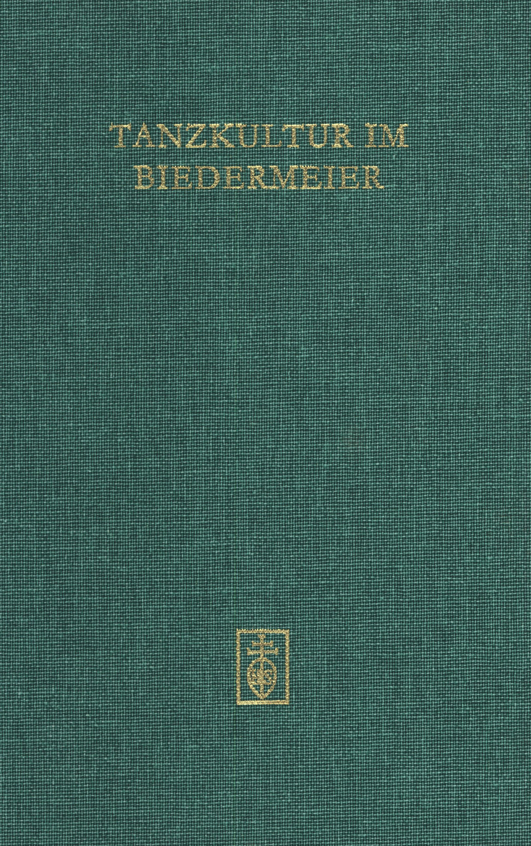 Cover Tanzkultur im Biedermeier