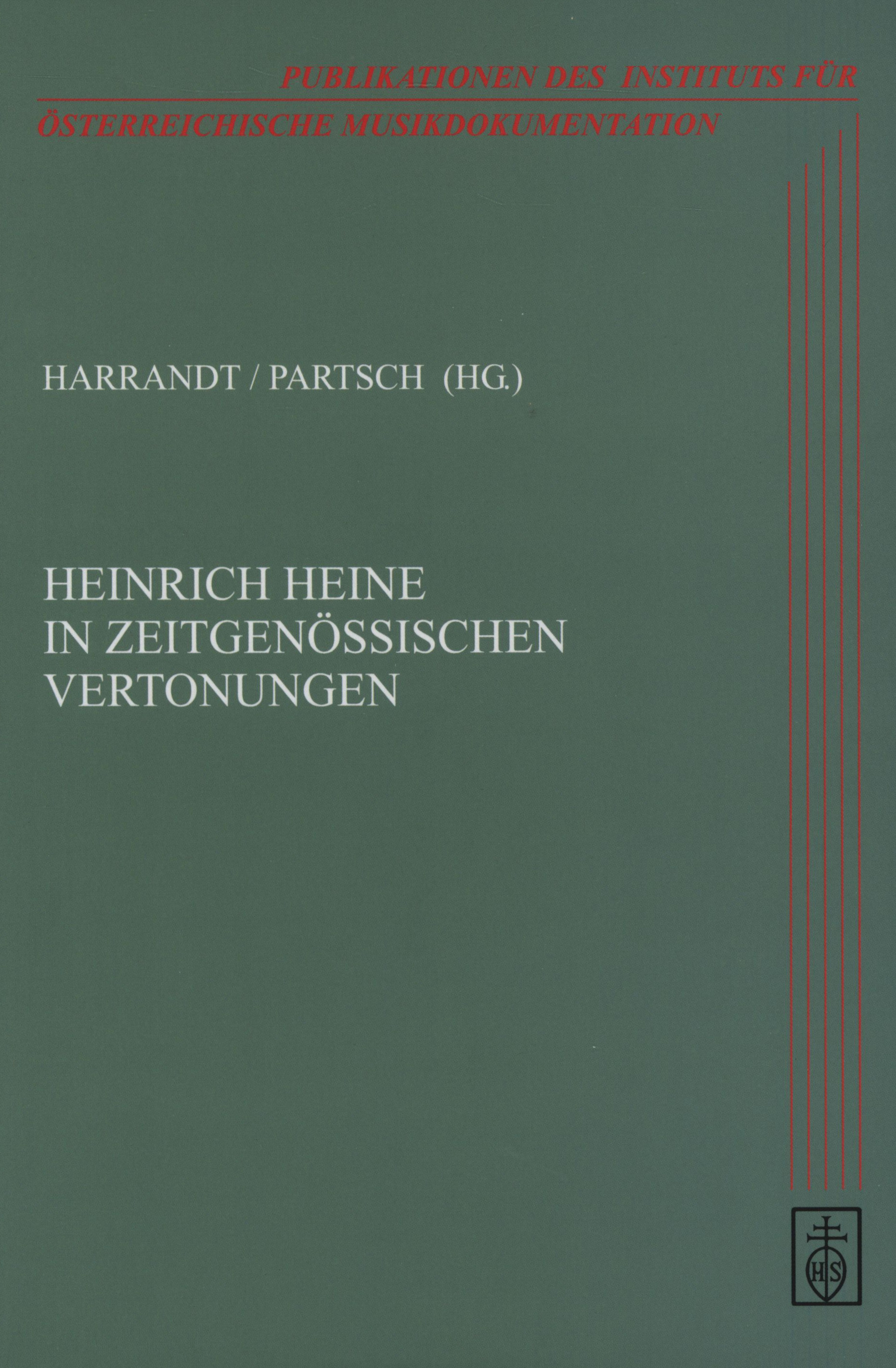 Cover Heinrich Heine in zeitgenössischen Vertonungen