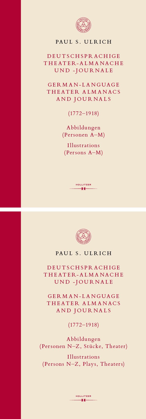 Cover Deutschsprachige Theater-Almanache und -Journale: Abbildungen (Personen, Stücke, Theater) / German-language Theater Almanacs and Journals: Illustrations (Persons, Plays, Theaters) (1772–1918)