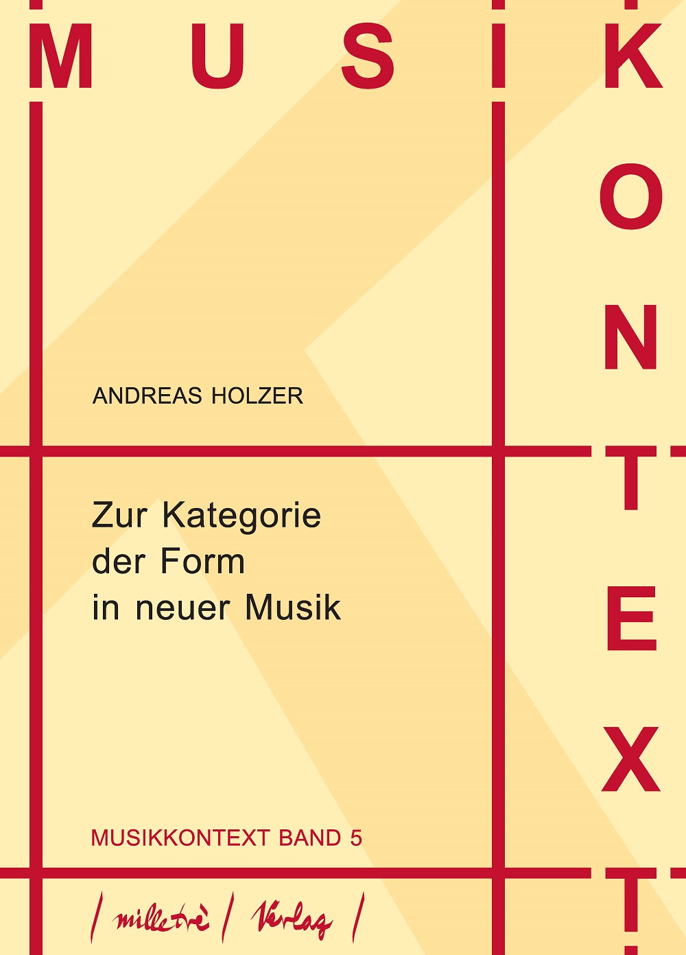 Cover Zur Kategorie der Form in neuer Musik